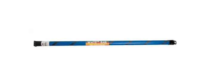 Fabrication Enterprises - 10-1609 - CanDo Slim WaTE Bar - 6 lb -  Stripe