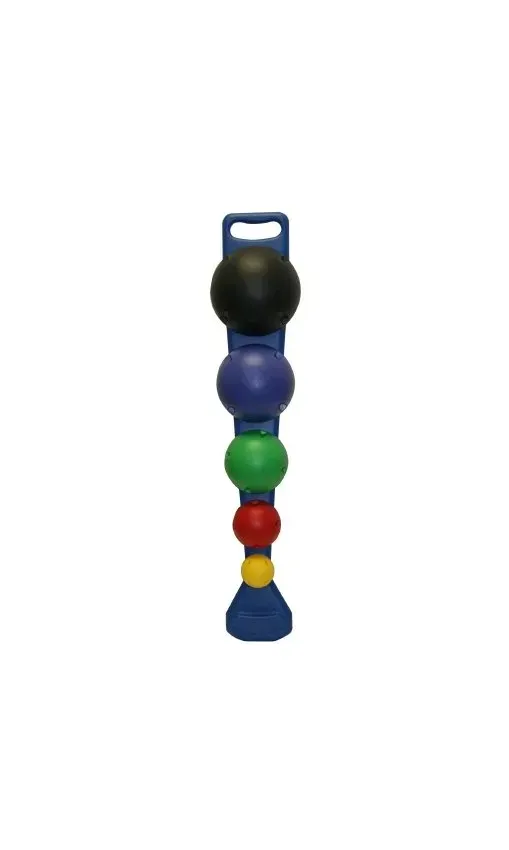 Fabrication Enterprises - CanDo - From: 10-1742 To: 10-1744 -  MVP Balance System 5 Ball Set with Wall Rack