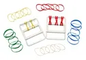 Fabrication Enterprises - 10-1865-50 - CanDo Latex Free rubber-band hand exerciser, with 25 bands
