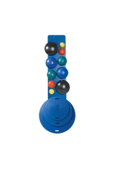 Fabrication Enterprises - 10-1904 - CanDo MVP Balance System - 10-Ball Set with Rack and Diameter Boards