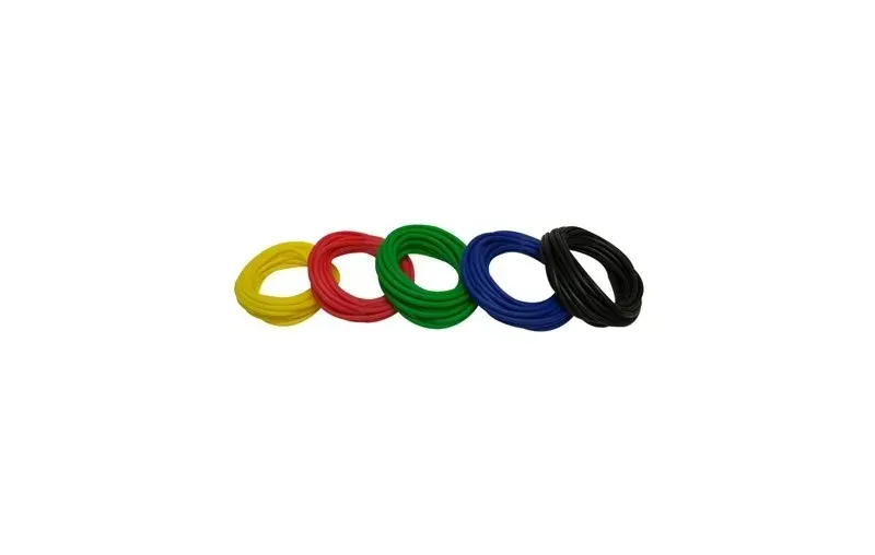 Fabrication Enterprises - 10-5879 - Sup-r Tubing - Latex Free Exercise Tubing - 25 Rolls, 5-piece Set (1 Each: Yellow, Red, Green, Blue, Black)