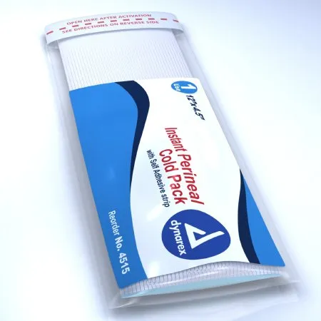 Dynarex - From: 4515 To: 4518 - Instant Cold Pack Perineal One Size Fits Most 4 1/2 X 12 Inch Plastic / Calcium Ammonium Nitrate / Water Disposable