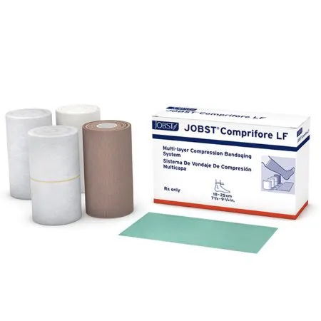 BSN Medical - JOBST Comprifore LF - 7266101 - 4 Layer Compression Bandage System JOBST Comprifore LF 7 to 10 Inch No Closure Tan / White NonSterile 40 mmHg