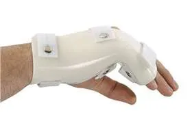 Alimed - G-Force - 52506 - Boxer Fracture Splint with MP Flexion G-Force Plastic / Foam Left Hand White X-Large