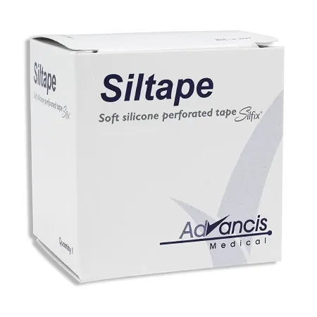 Mediusa - Siltape - CR3938 - Medical Tape Siltape White 3/4 Inch X 3 Yard Silicone NonSterile