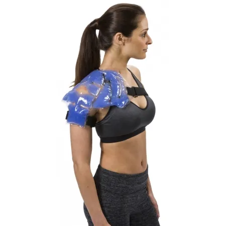 RB Health US - TheraPearl - TP-CSHW1 - Hot / Cold Therapy Wrap TheraPearl Shoulder 6-3/4 X 17 Inch Plastic / Gel Reusable
