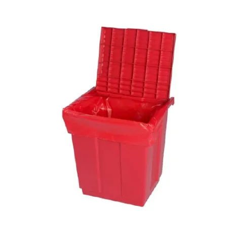Bel-Art Products - Scienceware - 13197-0000 - Medical Waste Receptacle Scienceware Square Red Polypropylene Manual
