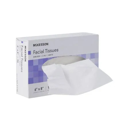 McKesson - From: 165-FT40 To: 165-FT90 - Facial Tissue White 6 X 8 Inch 90 Count