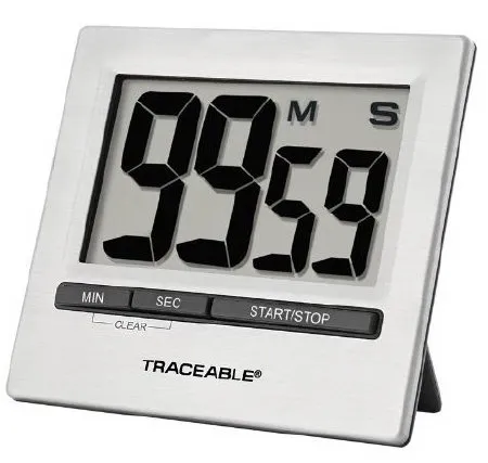 Cole-Parmer Inst. - Traceable - 94461-01 - Electronic Alarm Timer Extra Large Digit Count Down Traceable 100 Hours Digital Display