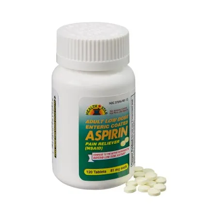 Health Star - 985-12 - Pain Relief Health Star 81 mg Strength Aspirin Tablet 120 per Bottle
