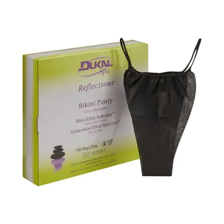 Dukal - Reflections - 900506-1 -  Bikini Panty  Black Disposable
