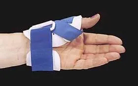 Alimed - Freedom - 2970003670 - Thumb Splint Freedom Medium Hook And Loop Closure Left Or Right Hand Blue / White