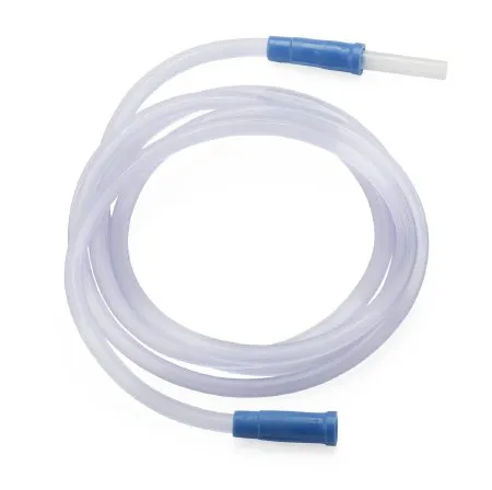 Medline - OR520A - Suction Connector Tubing 20 Foot Length 0.188 Inch I.d. Universal Female Connector Clear Ribbed Ot Surface Pvc