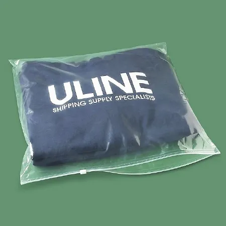 Uline - S-13423 - Reclosable Bag 20 X 20 Inch Plastic Clear Zipper Closure