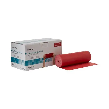 McKesson - McKesson CanDo - 169-5212 - Exercise Resistance Band McKesson CanDo Red 5 Inch X 6 Yard Light Resistance