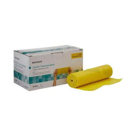 McKesson - From: 169-5211 To: 169-5635 - CanDo Exercise Resistance Band CanDo Yellow 5 Inch X 6 Yard X Light Resistance
