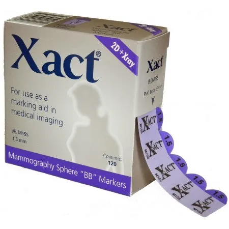 Solstice - Xact - M15S - Mammography Nipple Marker Xact Purple 1.5 mm Diameter BB 1/2 X 1 Inch NonSterile