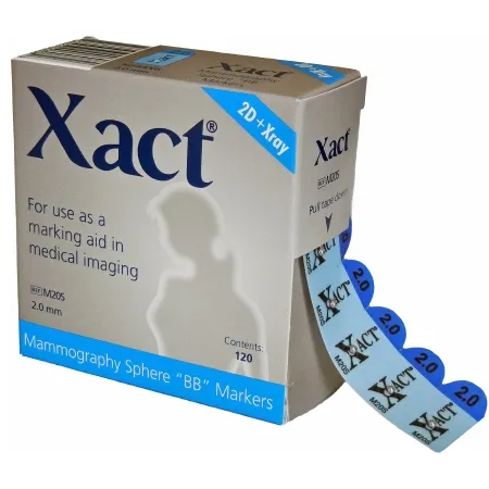 Solstice - Xact - M20S - Mammography Nipple Marker Xact Blue 2 mm Diameter BB 1/2 X 1 Inch