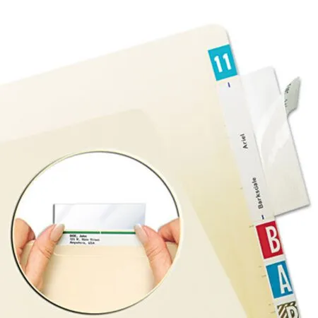 Tabbies - TAB-58385 - Self-adhesive Label/file Folder Protector, Top Tab, 3.5 X 2, Clear, 500/box