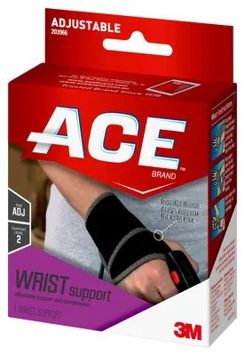 3M - From: 203966 To: 209626 - ACE Night Wrist Brace Ace Aluminum / Chromium / Nylon / Polyester / Polystyrene / Polyurethane Foam / Spandex Left or Right Hand Navy Blue One Size Fits Most