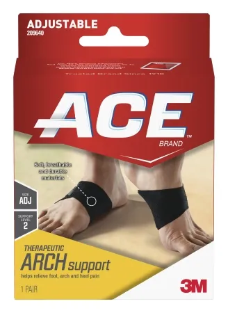 3M - 3M Ace Therapeutic - 209640 - 3M Ace Therapeutic Arch Support One Size Fits Most Black