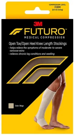 3M - 3M Futuro - 71033OTHEN - Compression Stocking 3M Futuro Knee High Medium Beige Open Toe