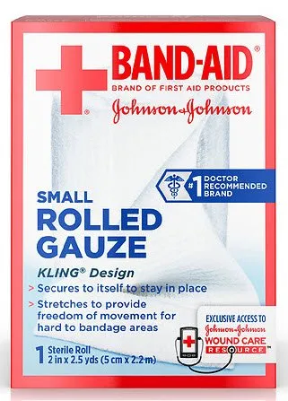 J&J - Band-Aid - 38137116137 - Conforming Bandage Band-Aid 2 Inch X 2-1/2 Yard 1 per Pack Sterile Roll Shape
