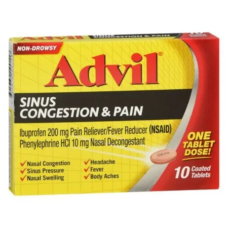 Glaxo Consumer Products - 30573019911 - ADVIL SINUS CONGESTION & PAIN,TAB  (10/BX)