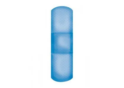 Dukal - 99915 - Fabric Adhesive Bandages Metal Detectable 1" x 3" Blue 100-bx 12 bx-cs