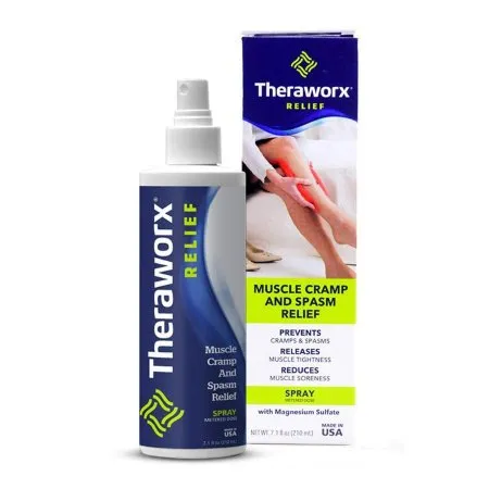 Avadim - Theraworx Relief - TWR-08SP - Topical Pain Relief Theraworx Relief 0.5% Strength Magnesium Sulfate 6X HPUS Spray 7.1 oz.