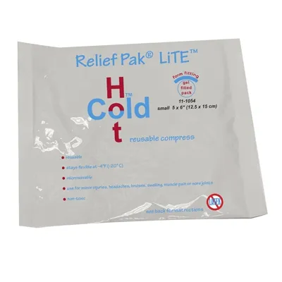 Fabrication Enterprises - Relief Pak LiTE - 11-1054-12 - Hot / Cold Pack Relief Pak LiTE General Purpose 5 X 6 Inch Plastic / Gel Reusable