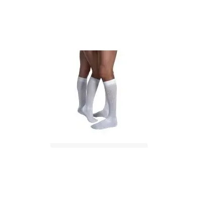 BSN Jobst - 110527 - Compression Sock, Knee High, 20-30 mmHG, Closed Toe, Cool White, Large, Full Calf