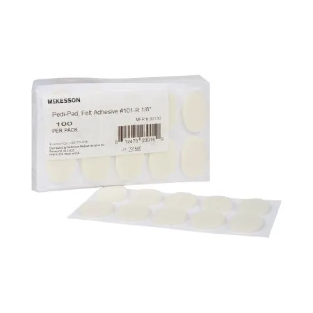 McKesson - 30130 - Pedi Pad Protective Pad Pedi Pad Size 101 Regular Adhesive Foot