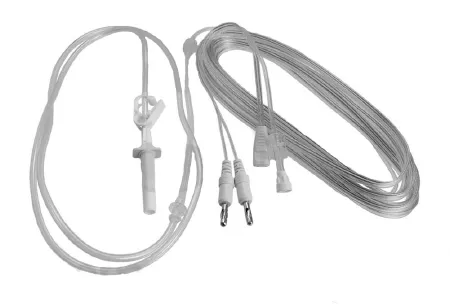Symmetry Surgical - From: 40-1102 To: 40-3001R - Olsen 12' (3.6m) Bipolar Irrigating Tubing and Bipolar Cord Set, For Rotary Pumps, Twin Pin, Single Use, 10/bx