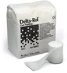 BSN Medical - Delta-Rol - 6884 - Delta Rol Cast Padding Undercast Delta Rol 4 Inch X 4 Yard Synthetic NonSterile