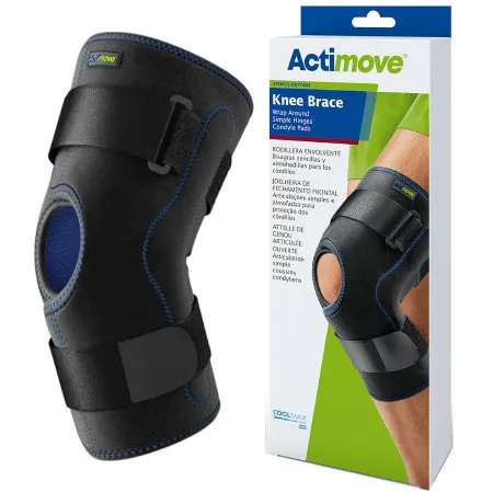 BSN Medical - Actimove Sports Edition - 7311802 - Knee Brace Actimove Sports Edition Medium D-Ring / Hook and Loop Strap Closure 16 to 18 Inch Thigh Circumference Left or Right Knee