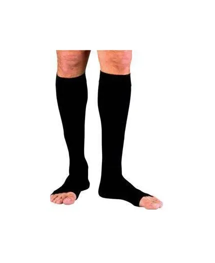 BSN Medical - JOBST for Men - 115435 - Compression Stocking Jobst For Men Knee High X-large Black Open Toe