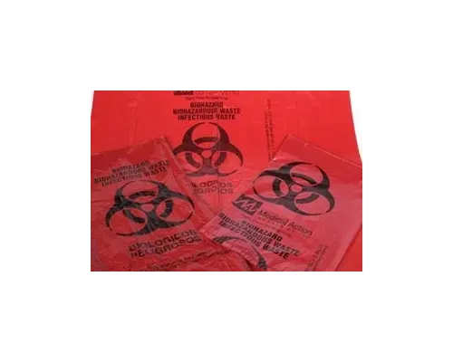 Medegen Medical - 115H - Infectious Waste Bag, 23" x 23" Red, 1.1 mil, 500/cs (64 cs/plt)