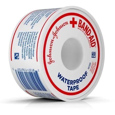 J&J - Band-Aid Water Block - 38137117121 - Waterproof Medical Tape Band-Aid Water Block White 1 Inch X 10 Yard Adhesive NonSterile