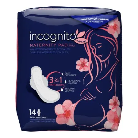 First Quality - PVH-614 - incognito by Prevail Maternity Pad incognito by Prevail Maternity Pad with Wings Heavy Absorbency