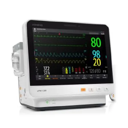 Mindray USA - Mindray ePM 12M - 121-001886-00 - Patient Monitor Mindray Epm 12m Vital Signs Monitoring Type 3/5 Lead Ecg, Arrhythmia Analysis, St/qt/qtc, Masimo Spo2, Nibp, Dual Ibp, Temperature, Respiration Ac Power / Battery Operated