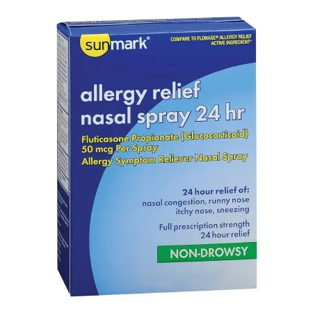 McKesson - sunmark 24 Hour - 49348018235 - Allergy Relief sunmark 24 Hour 50 mcg Strength Nasal Spray 72 Spray  Metered