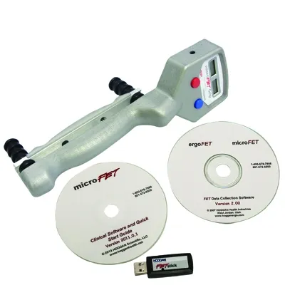 Fabrication Enterprises - 12-0277WCD - MicroFET HandGRIP - Wireless with Clinical and Data Collection Software