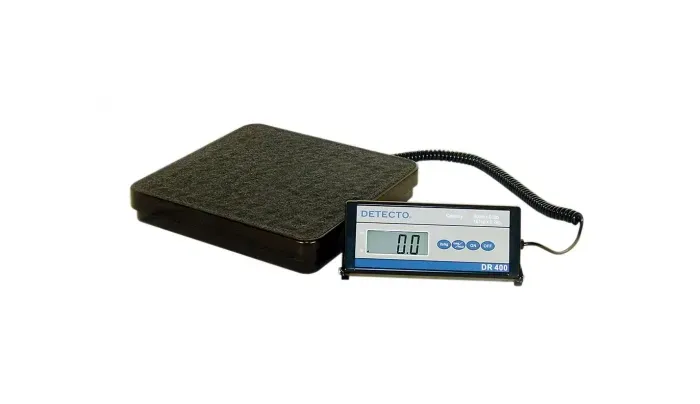 Fabrication Enterprises - 12-1349 - Detecto Floor Scale - DR400C Digital 400 lb / 175 kg - with Remote Indicator