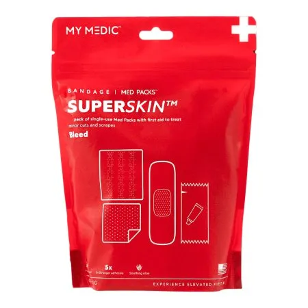 MyMedic - My Medic MED PACKS SuperSkin - MM-SPL-BNDG-PK-AB-AC-12PK - First Aid Kit My Medic MED PACKS SuperSkin Plastic Pouch