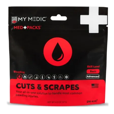MyMedic - My Medic MED PACKS Cuts and Scrapes - MM-MED-PACK-CUT-SCRP-EA - First Aid Kit My Medic MED PACKS Cuts and Scrapes Pouch