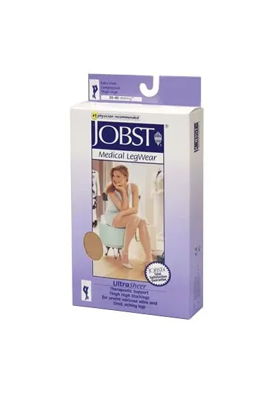 BSN Medical - JOBST Ultrasheer - 121508 - Compression Stocking Jobst Ultrasheer Knee High Small Midnight Navy Closed Toe