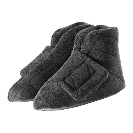 Silverts Adaptive - SV10390_SV2_XS - Bootie Slippers Silverts X-small / X-wide Black Ankle High