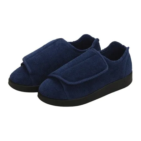 Silverts Adaptive - SV15100_SVNVB_11 - Slippers Silverts Size 11 / 2x-wide Navy Blue Easy Closure