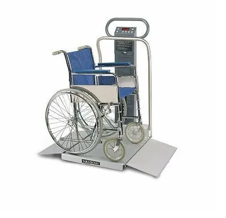 Welch Allyn - 6002-XP-B - Wheelchair Scale Welch Allyn 800 Lb / 400 Kg Capitacy Silver Ac Power / Battery Operated